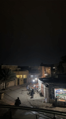 Nighttime street activity documented in Multan, Pakistan