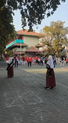 Group exercise session at a North Jakarta elementary school