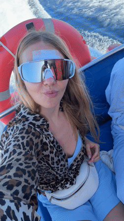 Bandaged woman spotted on boat near Nusa Penida