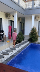 Lazy villa morning in North Kuta, Bali