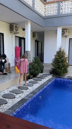 Lazy villa morning in North Kuta, Bali
