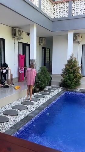 Lazy villa morning in North Kuta, Bali