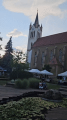Wandering the Festetics Palace grounds on a summer evening