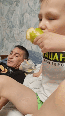 Quiet family moments with small dog documented in Noviy