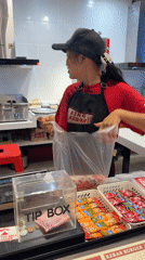 King Kebab order ready at a Ko Samui food counter