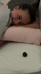 Woman wakes up in Milan bedroom with chocolate candy