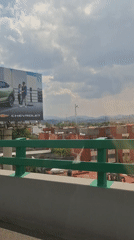 Bridge view captures cityscape in Naucalpan de Juárez
