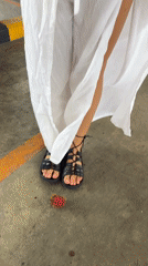 Woman shops at Thai Makro store early morning