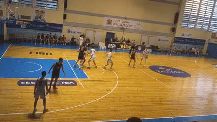 Basketball game observed at Sofia gymnasium
