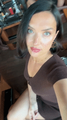 Woman records selfie video in North Kuta, Indonesia