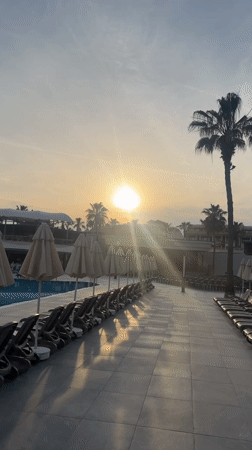 Resort pool scenes documented in Manavgat, Turkey