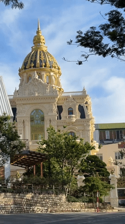 Golden-domed building captured on video in Da Lat, Vietnam