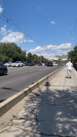 Street scenes and landmarks across central Chișinău on a summer morning