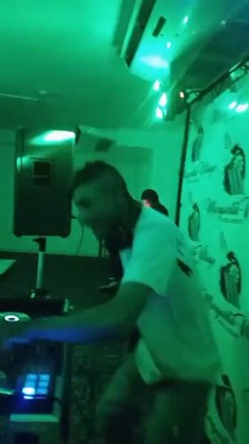 Early morning dance party captured at Venezuela hotel resort