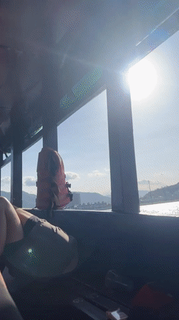 Couple enjoys leisurely boat ride in Nha Trang waters