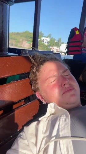 Couple enjoys leisurely boat ride in Nha Trang waters