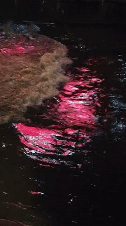 Da Lat after rain: neon-lit streets and wet alleyways at night