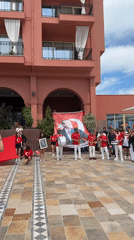Street musicians perform, diners eat in Kemer Turkey