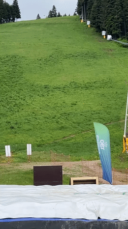 Mountain Bikers Perform Aerial Stunts in Samokov, Bulgaria