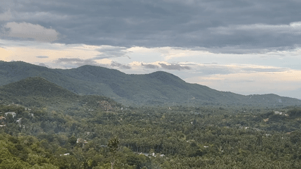 Tropical landscape documented in Baan Hin Kong, Thailand