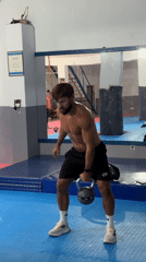 Morning workout session documented at Budva gym