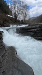 Spring waterfall documented in Bulgarian mountain stream