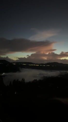 Evening scenes captured across Kintamani, Indonesia