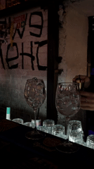 Evening bar scene documented in Perm, Russia establishment