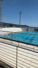Afternoon swimming activities documented at Montenegro pool complex