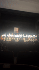 School graduation ceremony held on theater stage in Pazardzhik