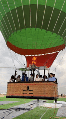 Heineken hot air balloon prepares for launch in Lagos