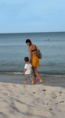 Beachside stroll along the Ko Samui shoreline