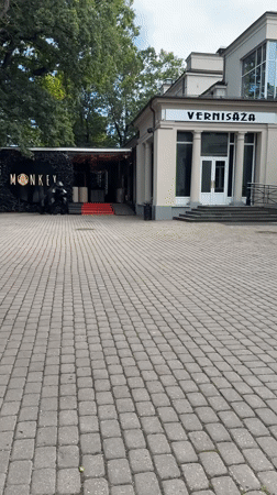 Live music, street scenes, and a golden rooster in Riga