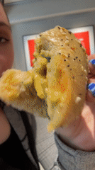Customers enjoy bagel lunch at Mexico City Roma Norte restaurant