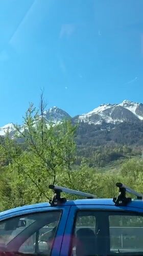 Morning drive captures mountain scenery in Krasnaya Polyana