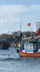 Colorful fishing boats spotted in Vietnamese coastal waters