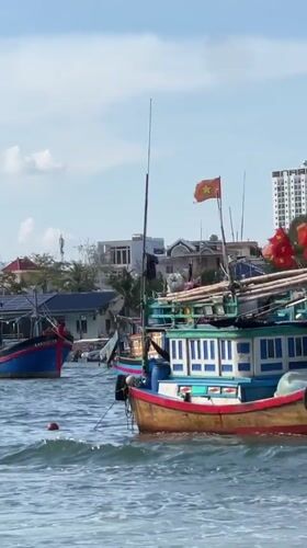 Colorful fishing boats spotted in Vietnamese coastal waters