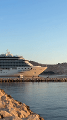 Costa Deliziosa cruise ship spotted in Bar Montenegro harbor