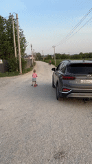 Mother and daughter enjoy evening activities in rural Russia