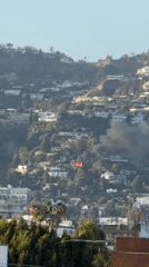 House fire breaks out on Los Angeles hillside residential area