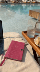 Poolside laptop workspace spotted at Dubai resort