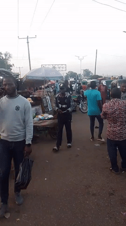 Afternoon market activity documented in Bukuru, Nigeria