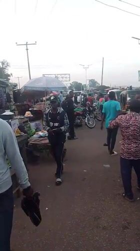 Afternoon market activity documented in Bukuru, Nigeria