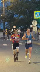 Evening road race in Saint Petersburg, dusk skies overhead
