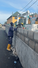 Daily life and construction activity in Owerri, Nigeria