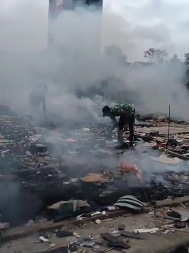 Multiple fires burn through debris at Nairobi markets, dumpsites