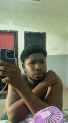 Young man takes bathroom selfies in Nigeria