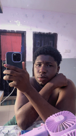 Young man takes bathroom selfies in Nigeria