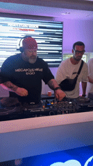 DJs perform live radio set at Moscow studio