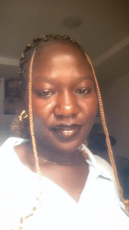 Woman Records Video Messages in Ado, Nigeria